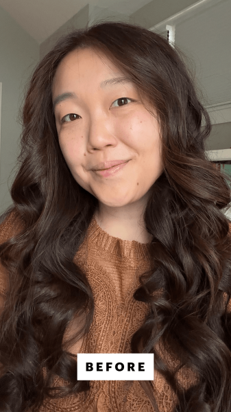 Lee before applying the Beauty of Joseon Day Dew Sunscreen SPF 50